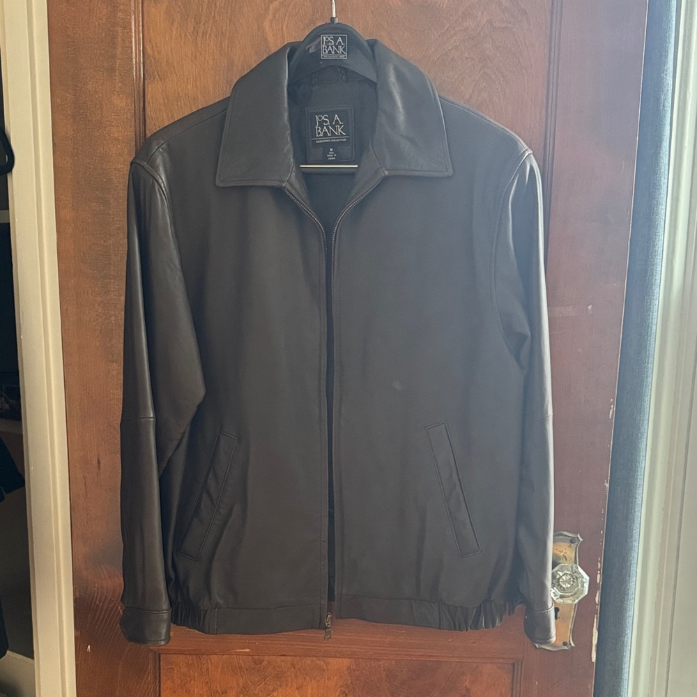 Jos. A. Bank Men's Chocolate Leather Jacket